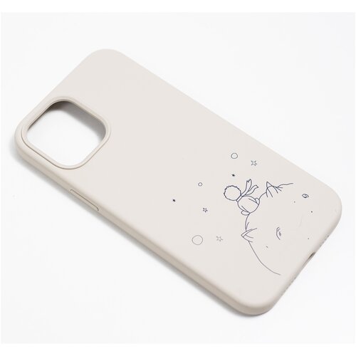 фото Защитный чехол для apple iphone 12 pro max бархатистый силиконовый с принтом little prince / silicone case pump
