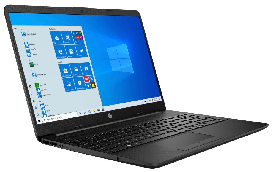 156 Ноутбук HP 15-dw3004ur Intel Core i3-1115G4 30 ГГц RAM 4 ГБ SSD 256 ГБ Intel UHD Graphics Windows Home 2Y4E8EA Черный