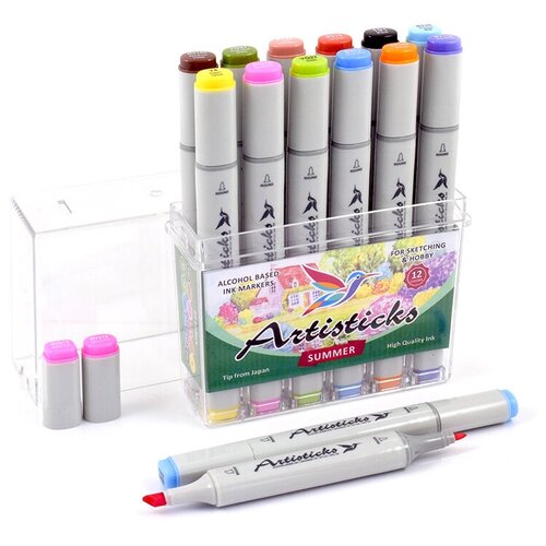 Artisticks Набор маркеров Style Summer (ARS 100-12 BOX SUMMER), 12 шт.