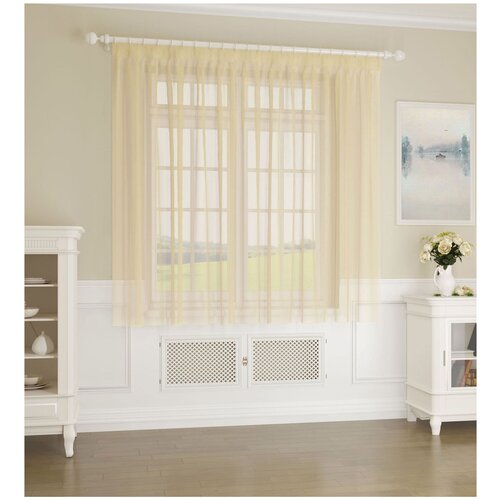 Тюль кухонный ARCO DORO , бежевый, 300х180