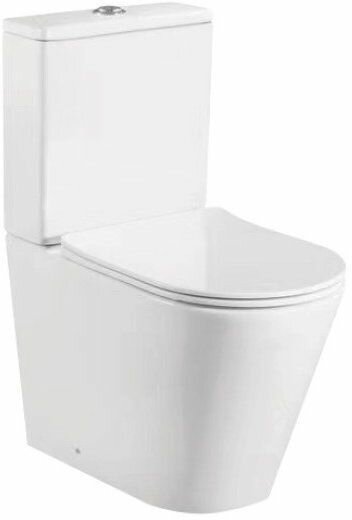 фото Напольный унитаз компакт с бачком и сиденьем Milleau ONYX M8380WH