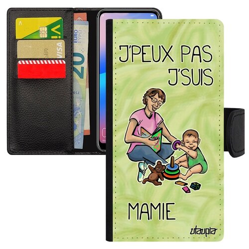 фото Чехол-книжка на мобильный galaxy s8, "не могу - стала бабушкой!" карикатура семья utaupia