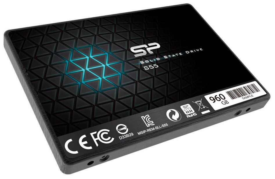 SSD накопитель SILICON POWER Slim S55 960Гб, 2.5", SATA III - фото №2