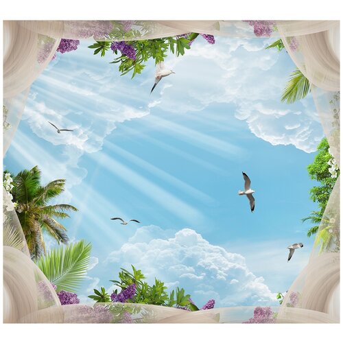 Фотообои/P коллекцияПальмы над головой 300х270