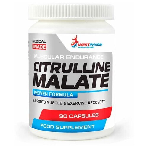 myprotein citrulline malate 250 mg Аминокислота WESTPHARM Citrulline Malate 500 mg, нейтральный, 90 шт.