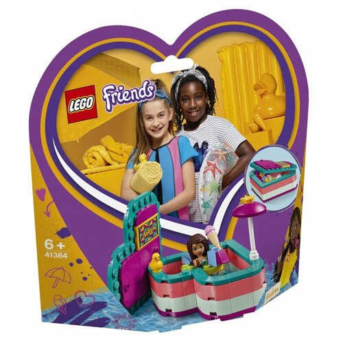 Конструктор LEGO Friends 41384 Летняя шкатулка-сердечко для Андреа, 83 дет. lego friends конструктор летняя шкатулка сердечко для оливии 41387