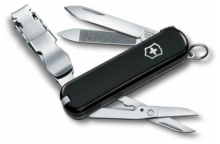 Нож-брелок VICTORINOX NailClip 0.6463.3 черный 8 функций