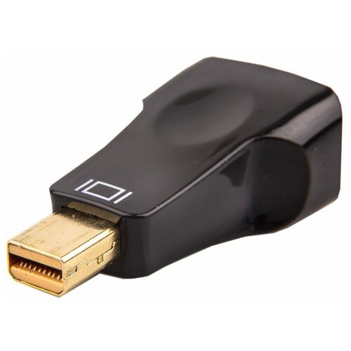 Переходник/адаптер VCOM VGA - mini DisplayPort (CA335), 0.12 м, 1 шт., черный переходник адаптер vcom displayport vga cg603 0 15 м 1 шт белый