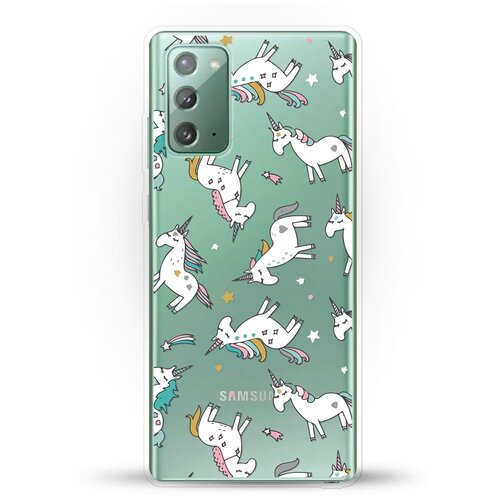 фото Силиконовый чехол единороги на samsung galaxy note 20 andy & paul
