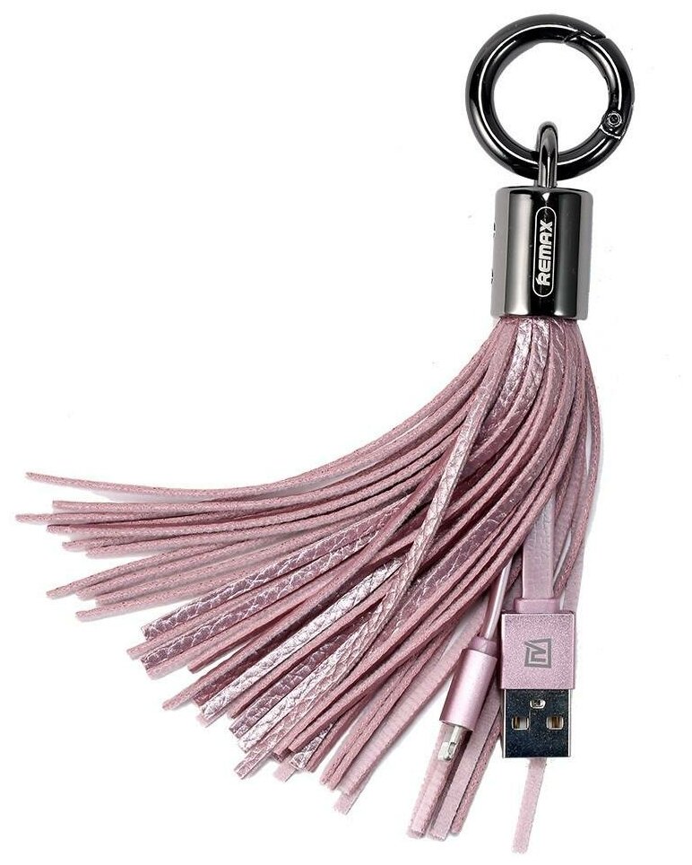 Кабель брелок-кисточка Remax Data Cable for Apple USB RC-053i для iPhone, iPad, iPod