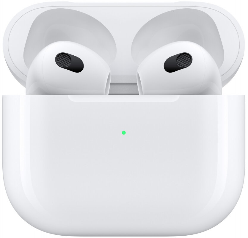 Беспроводные наушники Apple AirPods 3 (третьего поколения, 2022) Lightning Charging Case, белый — фото 1