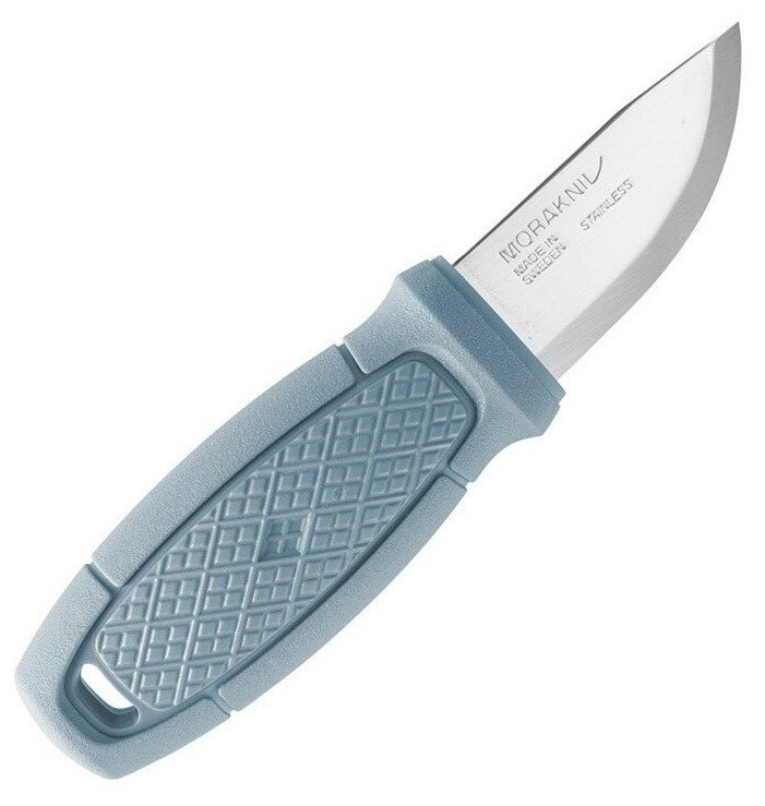 Нож Morakniv Eldris LightDuty, нержавеющая сталь, цвет светло-синий, с ножнами, 13851