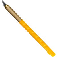 Нож канцелярский Attache Selection с перовым лезвием, цв. желтый