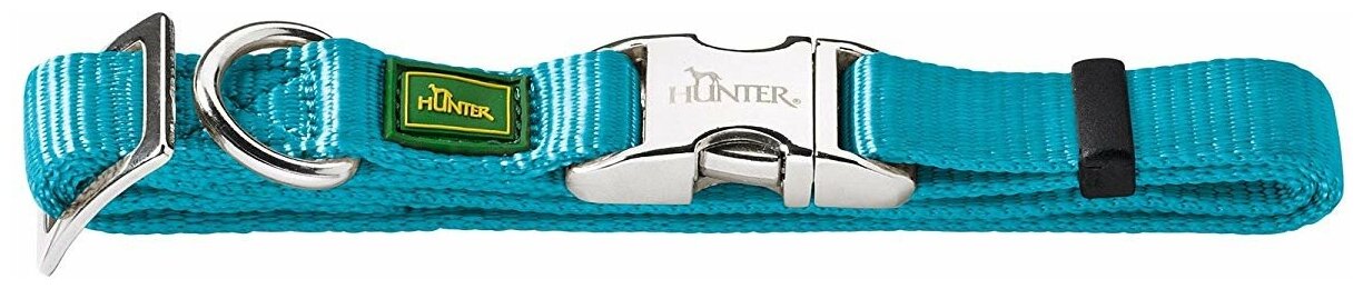 Для ежедневного использования ошейник HUNTER Basic Alu-Strong M, обхват шеи 40-55 см, teal