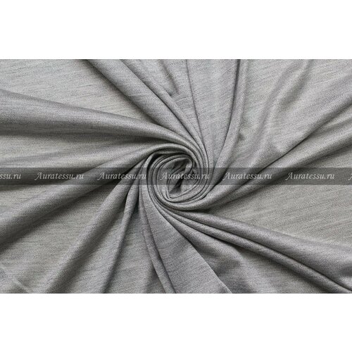 Ткань Трикотаж-стрейч шлифованный серо-перламутровый меланж, ш135см, 0,5 м