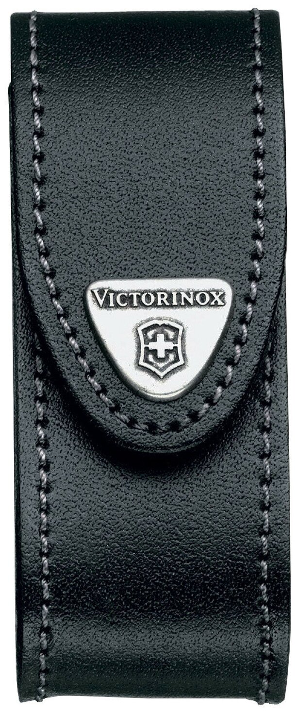 Чехол из нат.кожи Victorinox Leather Belt Pouch (4.0520.3) черный с застежкой на липучке без упаковк - фото №1