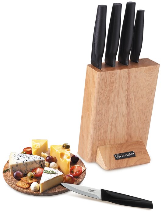  Набор Rondell Balisong 1243-RD-01, 5 ножей с подставкой 