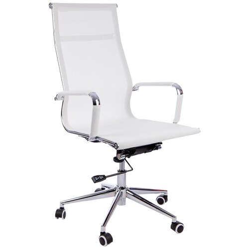 фото Компьютерное кресло calviano bergamo офисное, обивка: текстиль, цвет: белый