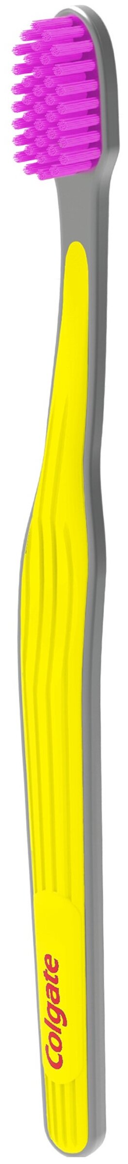 Зубная щетка Colgate Ультрамягкость, желтый, диаметр щетинок 0.1 мм
