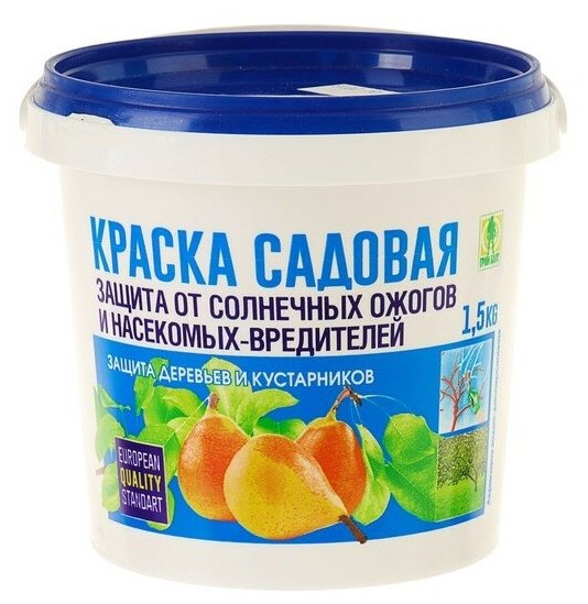 Краска акриловая садовая для деревьев 1,5 кг 1087480