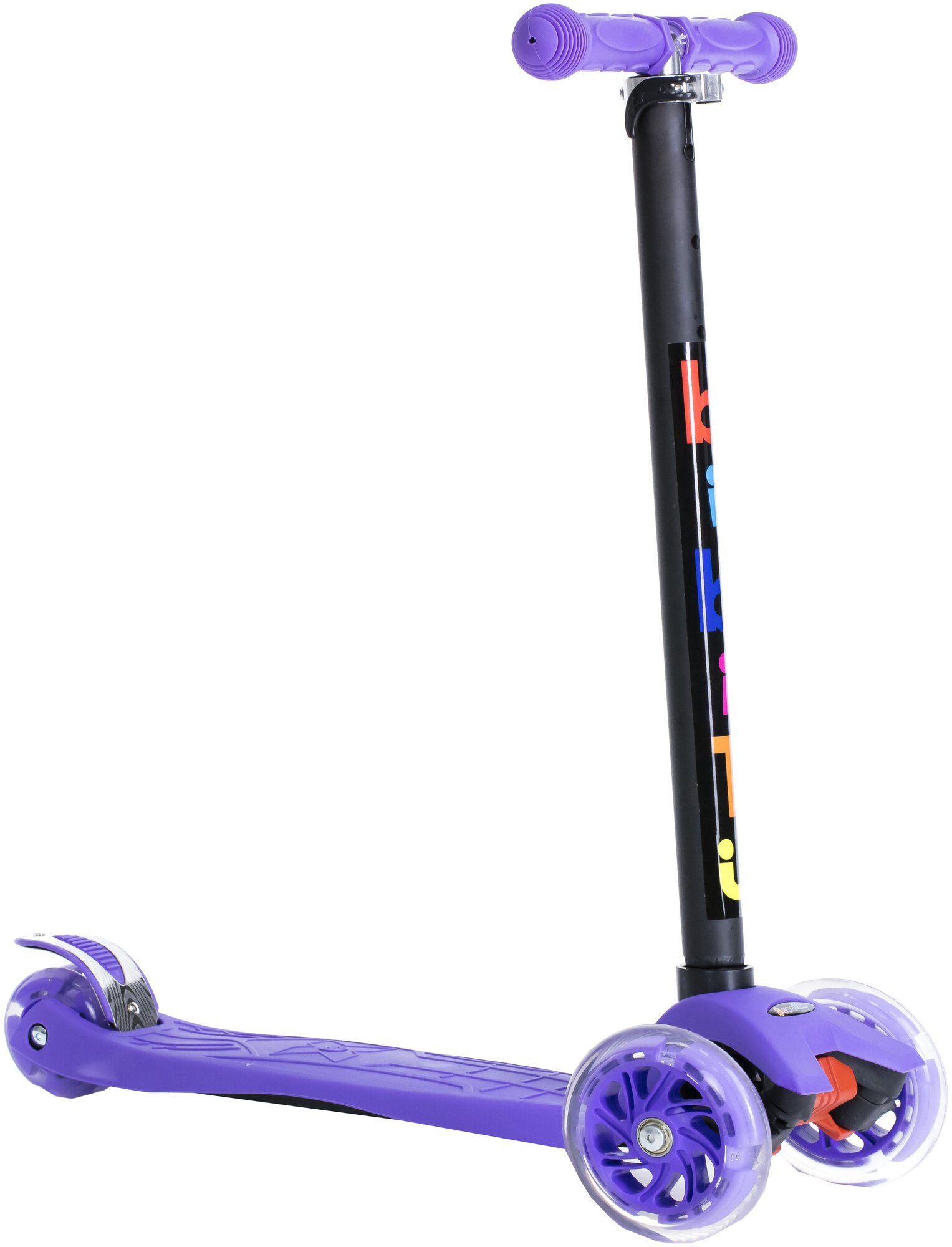 Детский 3-колесный самокат BiBiTu CAVY, фиолетовый