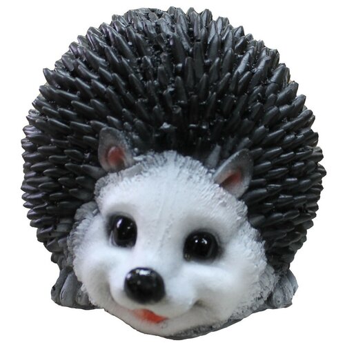 Садовая фигура ТулаСад Ёжик круглый маленький серый ,11 см