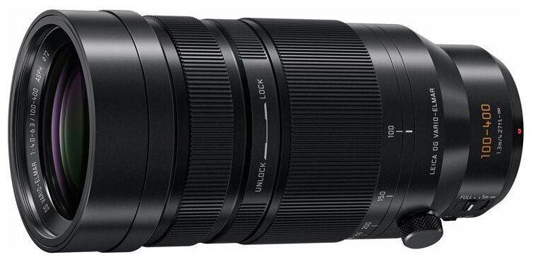 Объектив PANASONIC 100-400 MM F3.0.6.3 ASPH, черный