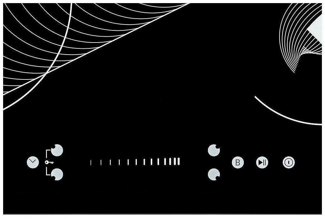 Поверхность индукционная KRONA MERIDIANA 60 BL черный - фотография № 3