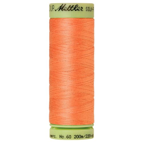 Нить для машинного квилтинга SILK-FINISH COTTON 60, 200 м 100% хлопок 1522 Shell Coral ( 9240-1522 )