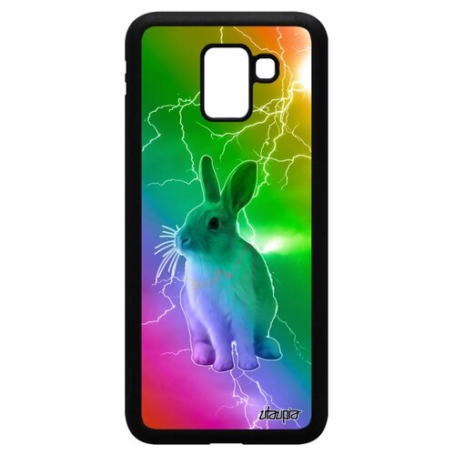 фото Чехол на galaxy j6 2018, "кролик" грызун шиншилла utaupia