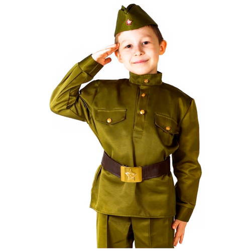 Костюм Бока, размер 104-116, хаки батик детская военная форма солдат в пилотке рост 104 см 8008 2 104 52