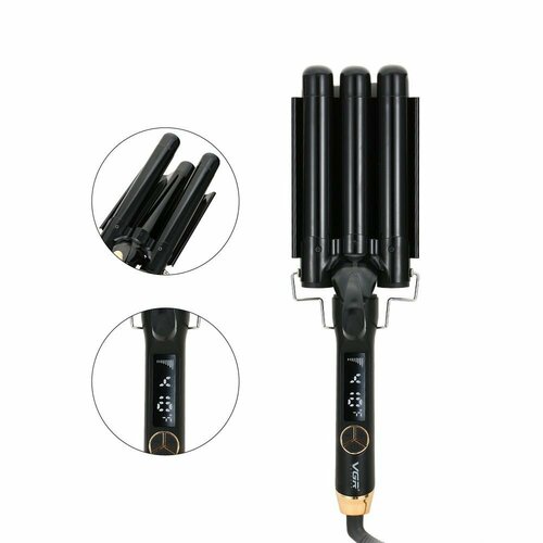 Трехволновая плойка для завивки волос гофре 230000₽