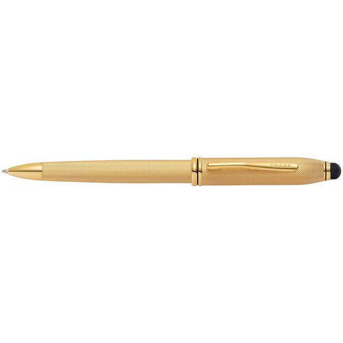 CROSS шариковая ручка Townsend Stylus со стилусом,М, AT0042-42, черный цвет чернил, 1 шт.