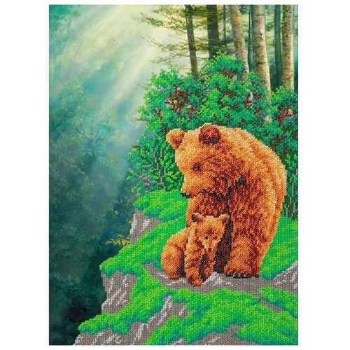 Набор для вышивания Паутинка Б1459 Медвежья семейка набор для вышивания белоснежка медвежья семейка 56x32см