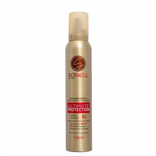 SOWELL Мусс для волос сильной фиксации SoWell Ultimate Protection максимальная защита и идеальная укладка,