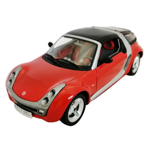 Smart Roadster Coupe 1:24 коллекционная масштабная металлическая машинка red