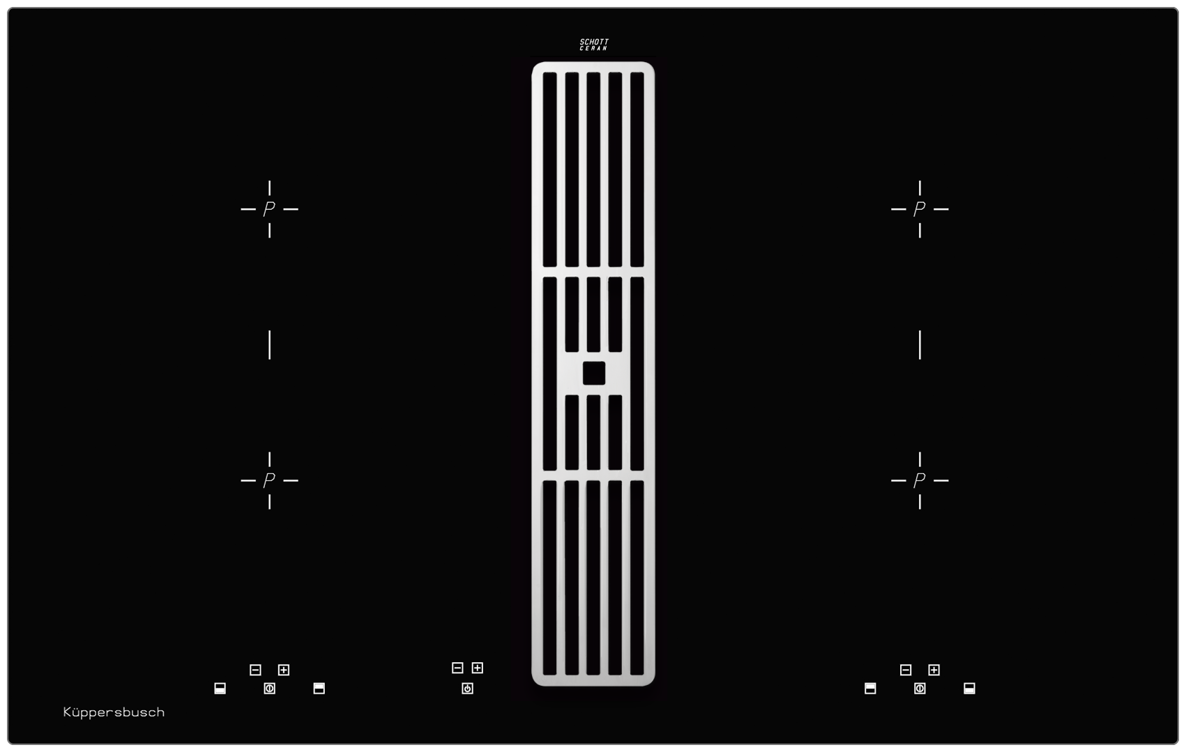 Индукционная варочная панель с вытяжкой Kuppersbusch KMI 8500.0 SR - фотография № 1