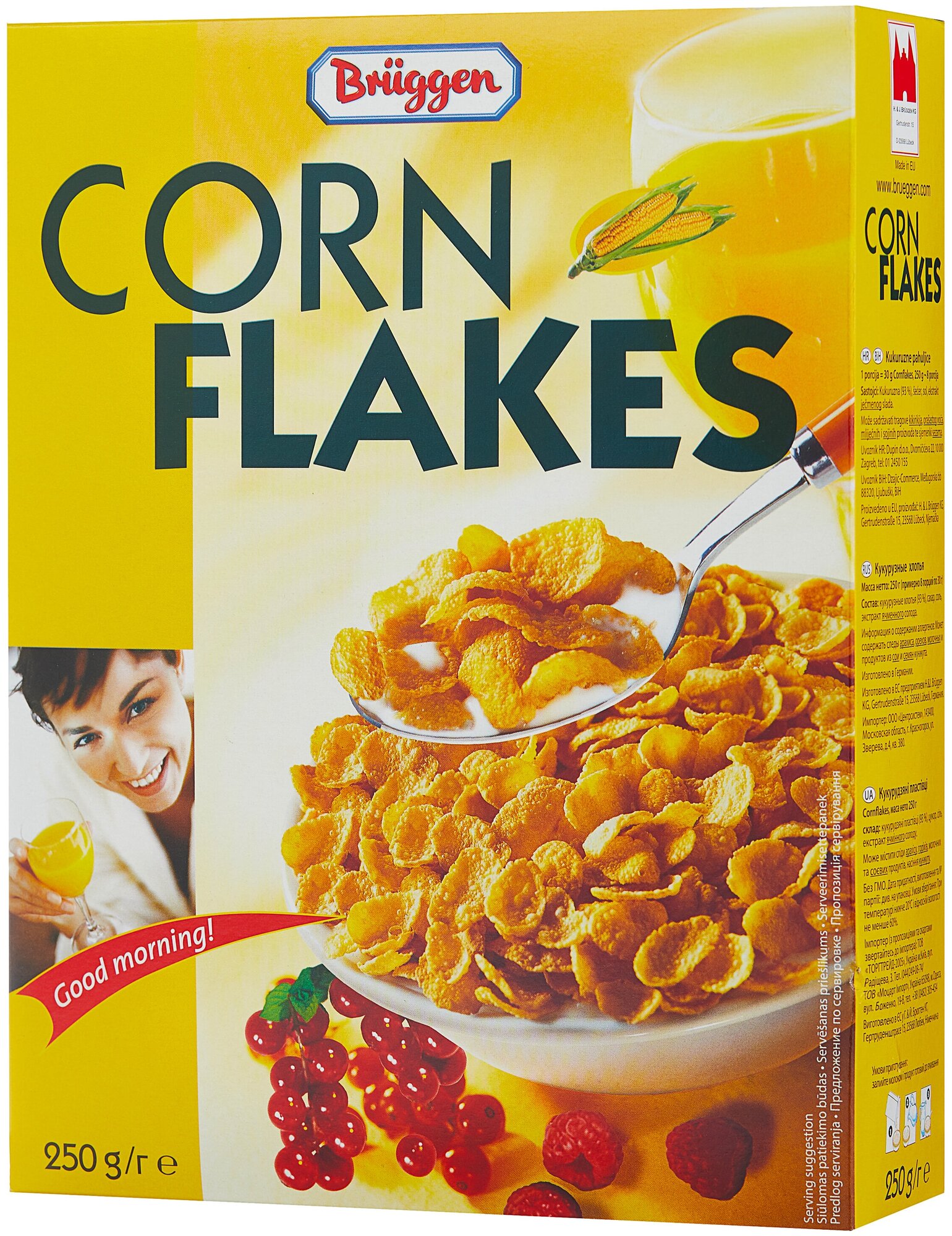 Готовый завтрак Bruggen Corn Flakes хлопья — купить в интернет-магазине ...