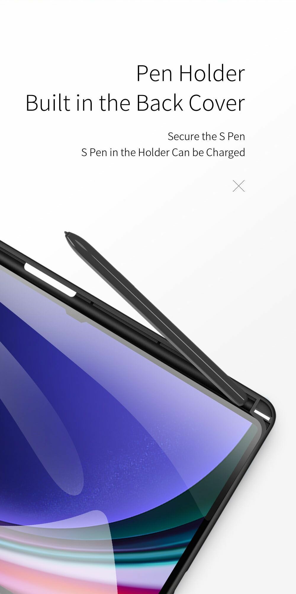 Чехол книжка Dux Ducis для Samsung Galaxy Tab S9 Plus, Toby series черный