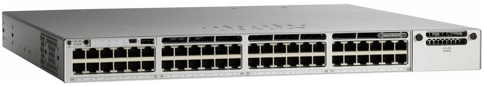 Коммутатор управляемый Cisco Catalyst C9300-48P-E (48 порта 10/100/1000 Мбит/сек + PoE)