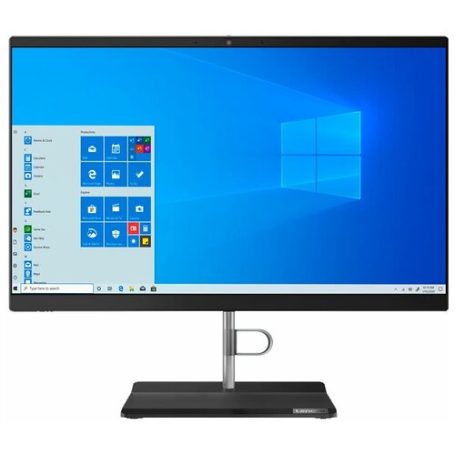 фото Моноблок lenovo v50a-22imb 11fn0058ru intel core i3-10100t/8 гб/ssd/intel uhd graphics 630/21.5"/1920x1080/dvd-rw/windows 7 professional 64