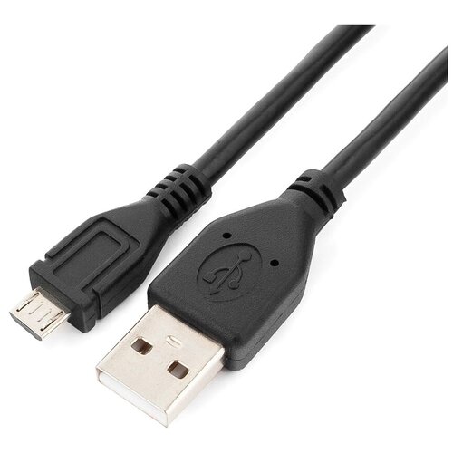 Кабель Cablexpert USB - microUSB (CCP-mUSB2-AMBM), 0.3 м, черный кабель usb 3 0 а micro usb 3 0 a gembird ccp musb3 ambm 6 вилка вилка длина 1 8 метра