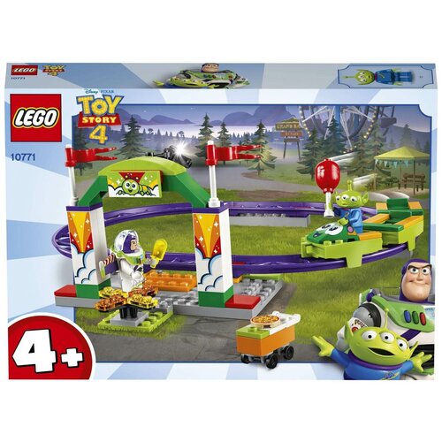 конструктор lego toy story 7594 облава вуди 502 дет Конструктор LEGO Toy Story 10771 Аттракцион «Паровозик», 98 дет.