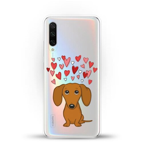 фото Силиконовый чехол любимая такса на xiaomi mi cc9e andy & paul