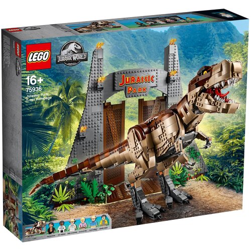 Конструктор LEGO Jurassic World 75936 Ярость Ти-Рекса, 3120 дет. конструктор forange block мир юрского периода