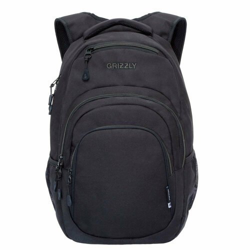 Рюкзак GRIZZLY RQ-003-31 черный-серый, 33х48х21 рюкзак grizzly rq 912 1 10 серый