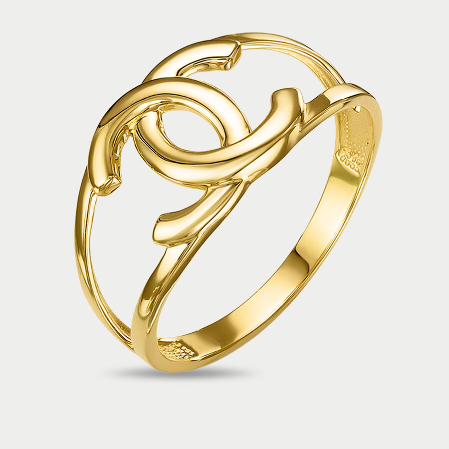 Кольцо GOLD CENTER, желтое золото, 585 проба
