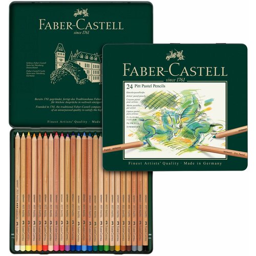 Пастельные карандаши Faber-Castell Pitt 24 цвета