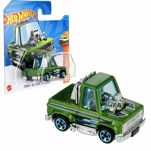 Машинка Hot wheels базовая коллекция в дисплее TOON`D `83 CHEVY` SILVERADO earring toon