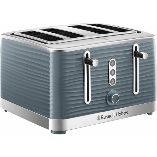 Тостер Russell Hobbs Grey Inspire пластмассовый, на 4 ломтика, серый, 1800 Вт